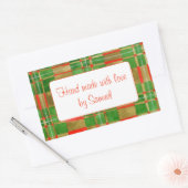 MAC GREGOR TARTAN rechthoek "Hand gemaakte" Sticke Rechthoekige Sticker (Envelop)