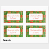 MAC GREGOR TARTAN Rechthoekige "Handgemaakte" Stic Rechthoekige Sticker (Vel)