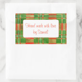 MAC GREGOR TARTAN Rechthoekige "Handgemaakte" Stic Sticker (Tas)