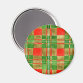 MAC GREGOR TARTAN ronde magneet (Voorkant / Achterkant)