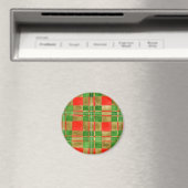 MAC GREGOR TARTAN ronde magneet (Insitu (Vaatwasser))