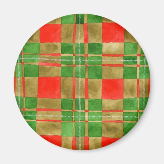 MAC GREGOR TARTAN ronde magneet (Voorkant)