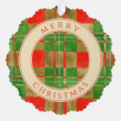 MAC GREGOR TARTAN Schulpapier Ornament Kaart (Achterkant)