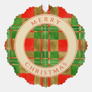 MAC GREGOR TARTAN Schulpapier Ornament Kaart