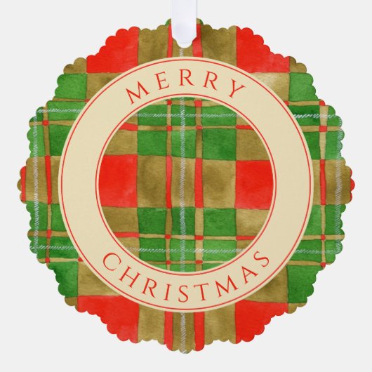 MAC GREGOR TARTAN Schulpapier Ornament Kaart (Voorkant)