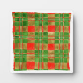 MAC GREGOR TARTAN Square Plaque met Easel Fotoplaat (Voorkant)