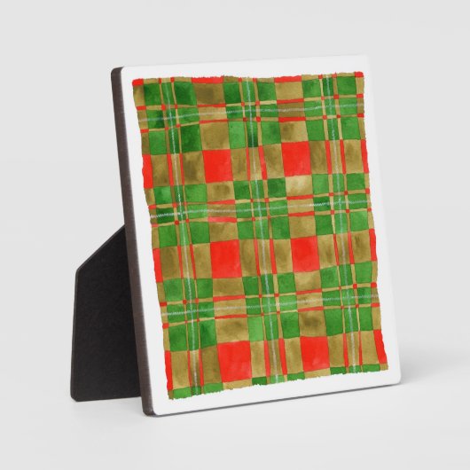 MAC GREGOR TARTAN Square Plaque met Easel Fotoplaat (Voorkant)