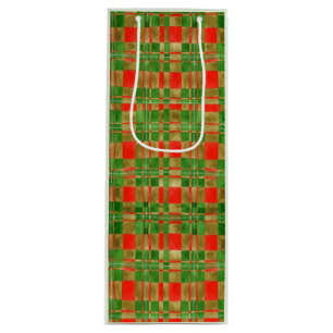 MAC GREGOR TARTAN Wijn geschenkzak Wijn Cadeautas