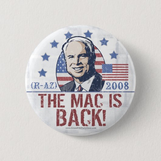 Mac is Back-Button Ronde Button 5,7 Cm (Voorkant)
