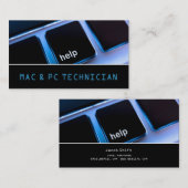 Mac-laptopservice met computerreparatie visitekaartje (Voorkant / Achterkant)