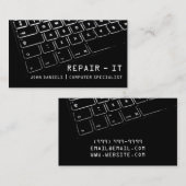 Mac-laptopservice met computerreparatie visitekaartje (Voorkant / Achterkant)