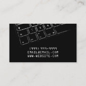 Mac-laptopservice met computerreparatie visitekaartje (Achterkant)