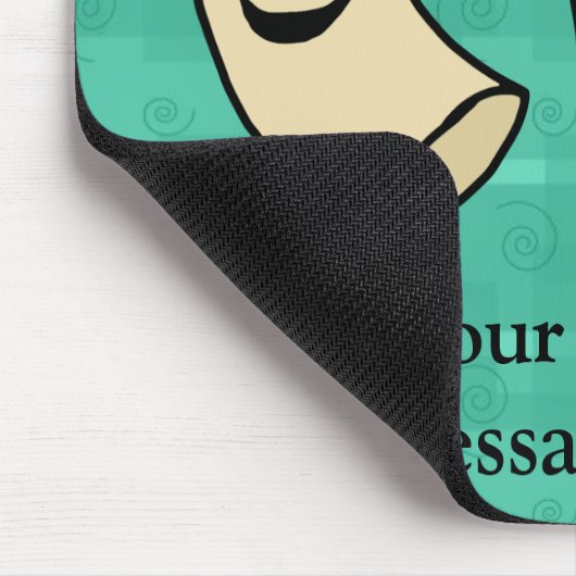 Mac Loves Cheese, Funny Cute Macaroni + Cheese Muismat (Hoek)