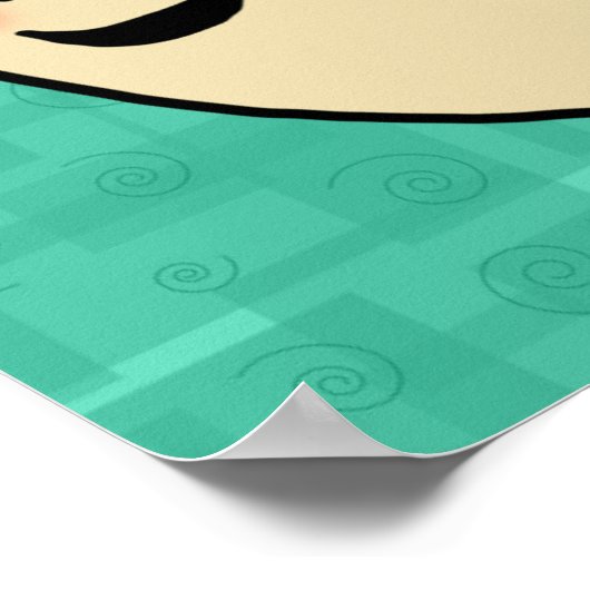 Mac Loves Cheese, Funny Cute Macaroni + Cheese Poster (Hoek)