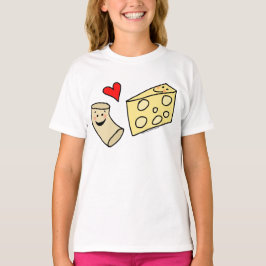 Mac Loves Cheese, Funny Cute Macaroni + Cheese T-shirt