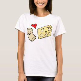 Mac Loves Cheese, Funny Cute Macaroni + Cheese T-shirt