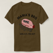 Mac Mamas BBQ loopt op zonnige Summer Gift af T-shirt (Design voorkant)