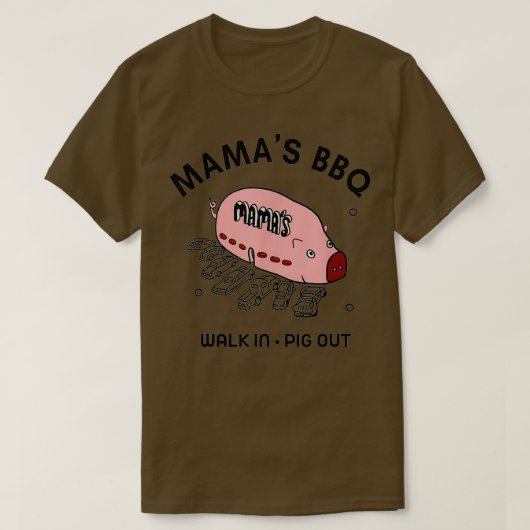 Mac Mamas BBQ loopt op zonnige Summer Gift af T-shirt (Design voorkant)