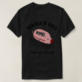 Mac Mama's BBQ loopt op zonnige zomercadeau T-shirt (Design voorkant)