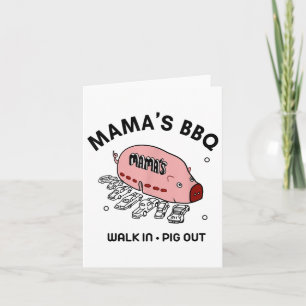 Mac Mamas BBQ Walk In Pig Out Sunny Summer Gift _1 Kaart