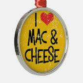 Mac n Cheese kerstversiering Metalen Ornament (Rechts)