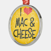 Mac n Cheese kerstversiering Metalen Ornament (Links)
