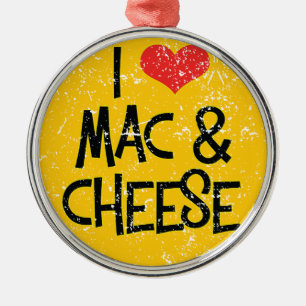 Mac n Cheese kerstversiering Metalen Ornament