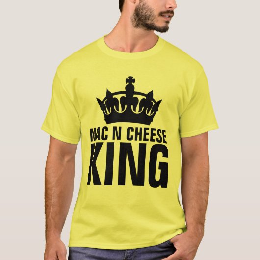 MAC N CHEESE KING DAD T-SHIRTS (Voorkant)