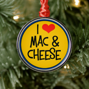 Mac n Cheese-magneet Metalen Ornament