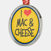 Mac n Cheese-magneet Metalen Ornament (Links)