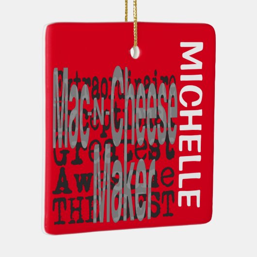 Mac-N-Cheese Maker Extraordinaire CUSTOM Keramisch Ornament (Rechts)