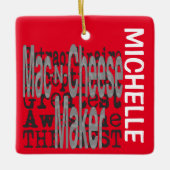 Mac-N-Cheese Maker Extraordinaire CUSTOM Keramisch Ornament (Voorkant)