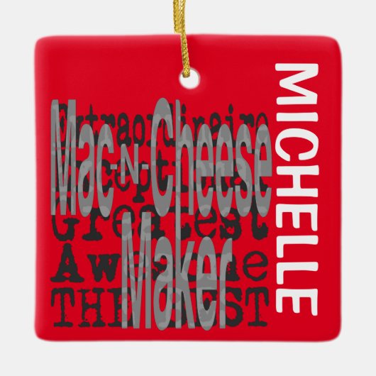 Mac-N-Cheese Maker Extraordinaire CUSTOM Keramisch Ornament (Voorkant)