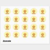 Mac N Cheese Mooie Kom Ronde Sticker (Vel)