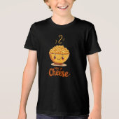 Mac N Cheese Schattige Bowl Tri-Blend Shirt (Voorkant)