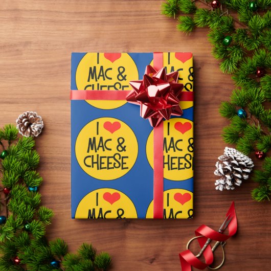 Mac n Cheese Wrapping Paper Cadeaupapier (Feestdagen Geschenken)