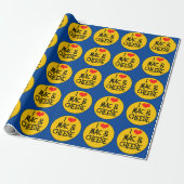 Mac n Cheese Wrapping Paper Cadeaupapier (Uitgerold)