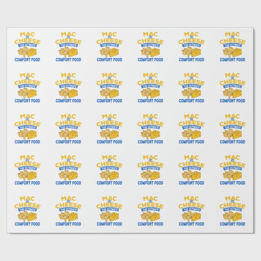 Mac n Cheese Wrapping Paper Cadeaupapier (Vlak)