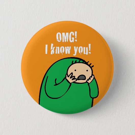 Mac OMG. Button (Oranje) (Voorkant)