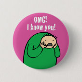 Mac OMG. Button (Paars) (Voorkant)