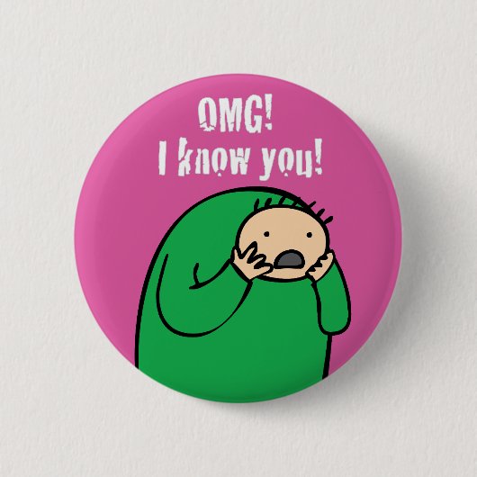 Mac OMG. Button (Paars) (Voorkant)