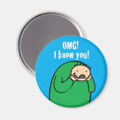 Mac OMG! Magneet (blauw) (Voorkant / Achterkant)