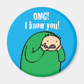 Mac OMG! Magneet (blauw) (Voorkant)