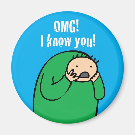 Mac OMG! Magneet (blauw) (Voorkant)