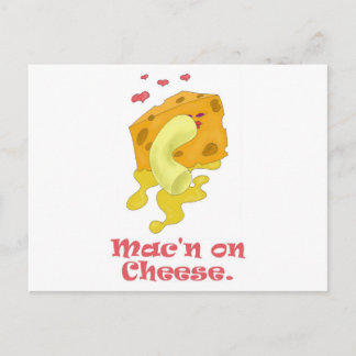 Mac op kaas briefkaart