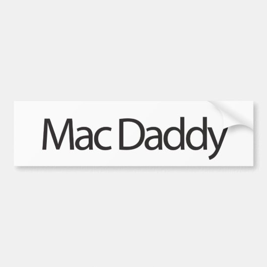 Mac Papa Bumpersticker (Voorkant)