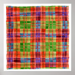MAC RAE TARTAN 16 "x16" Poster