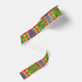 MAC RAE TARTAN 1,5" Breed Grosgrain Lint (Achterkant)