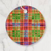 MAC RAE TARTAN 2" ronde garen Labels (Achterkant)