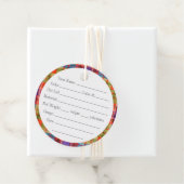 MAC RAE TARTAN 2" ronde garen Labels (In situ)